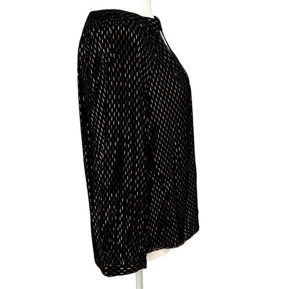 NWT Velvet by Graham & Spencer Black Gold Embroidered Boho Tunic Top XS - Picture 7 of 12